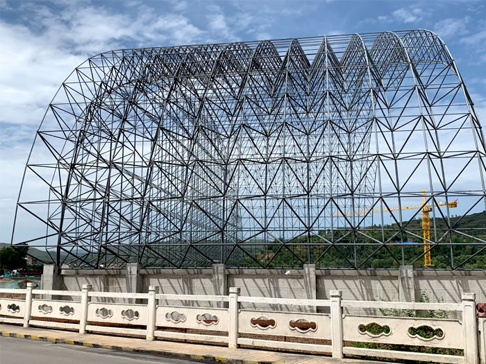 邓州山寨矿储煤棚网架